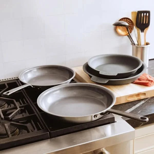 MADE IN 4-piece CeramiClad Non-Stick Frying Pan Set