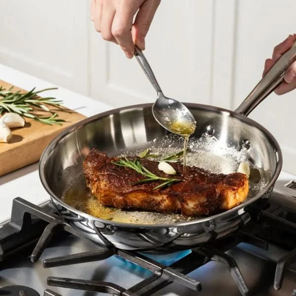 T-fal Pro Tri-Ply Stainless Steel 3-piece Frypan Set