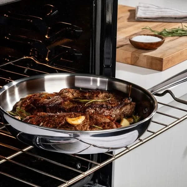 T-fal Pro Tri-Ply Stainless Steel 3-piece Frypan Set