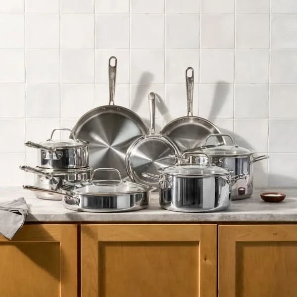 T-fal Tri-Ply 13-piece Stainless Steel Cookware Set