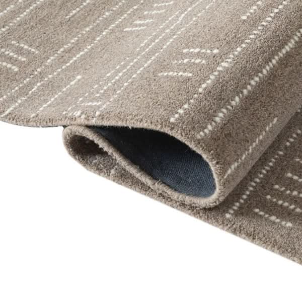 Obeetee Nomad Wool Area Rug Collection, Zen Coffee