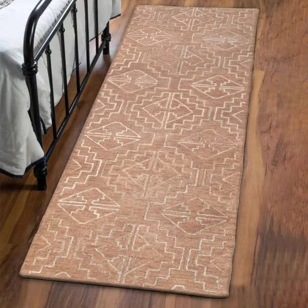 Obeetee Nomad Wool Area Rug Collection, Garima Rust