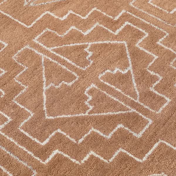 Obeetee Nomad Wool Area Rug Collection, Garima Rust