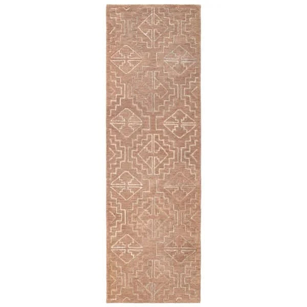 Obeetee Nomad Wool Area Rug Collection, Garima Rust