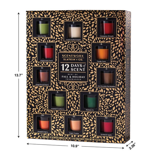 Scentworx Holiday 12 Days of Scent Advent Candle Calendar