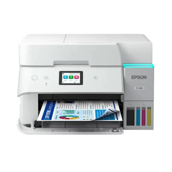 Epson EcoTank ET-4958 Wireless All-in-One Color Supertank Printer – White