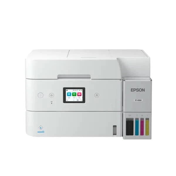 Epson EcoTank ET-4958 Wireless All-in-One Color Supertank Printer – White