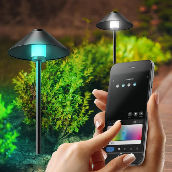 Feit Electric Smart Color Changing & Tunable Path Lights 4-pack