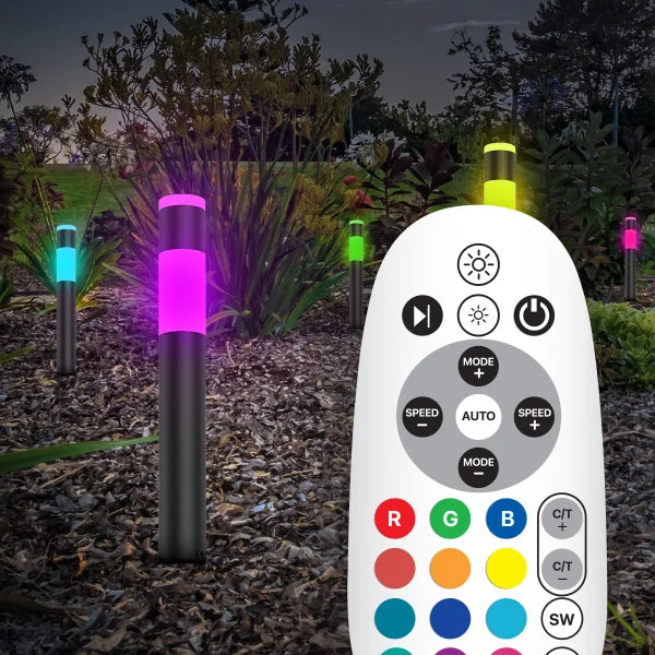 Feit Electric Smart Color and Tunable White Cylinder Path Lights 4-pack