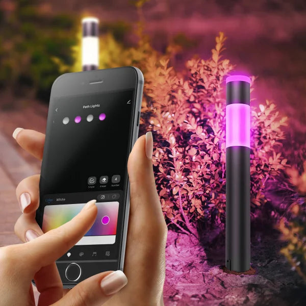 Feit Electric Smart Color and Tunable White Cylinder Path Lights 4-pack