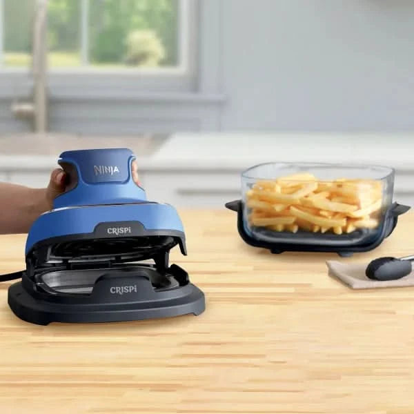 Ninja Crispi 5-in-1 Portable Glass Air Fry Cooking System, 3 Containers & Cover