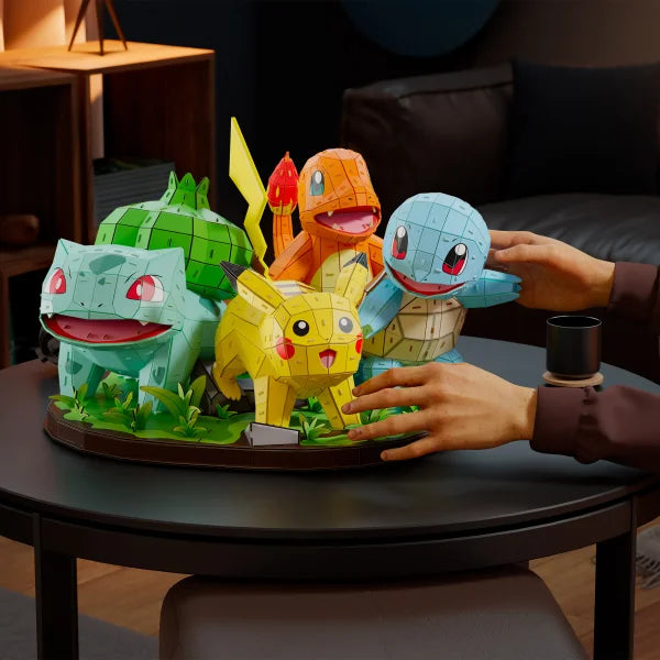 4D Build Pokemon Starter Set 3D Model Kit