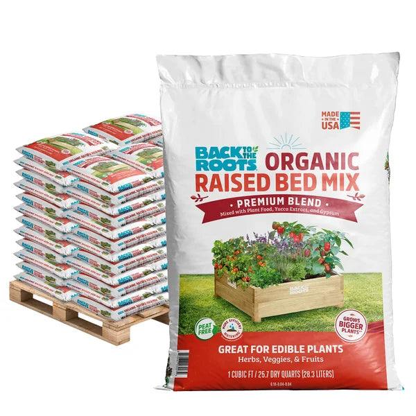 Back to the Roots 60 Cubic Feet Organic Raised Bed Soil