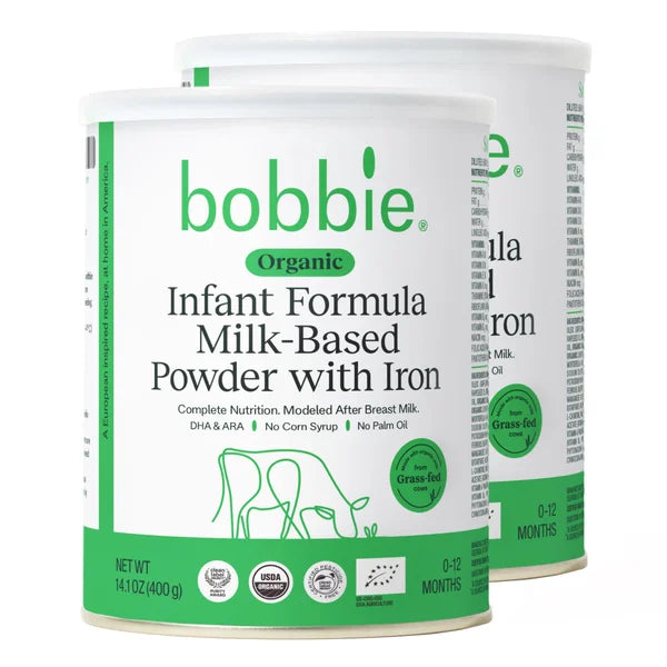Bobbie Organic Original Infant Formula, 14.1 oz, 2-pack