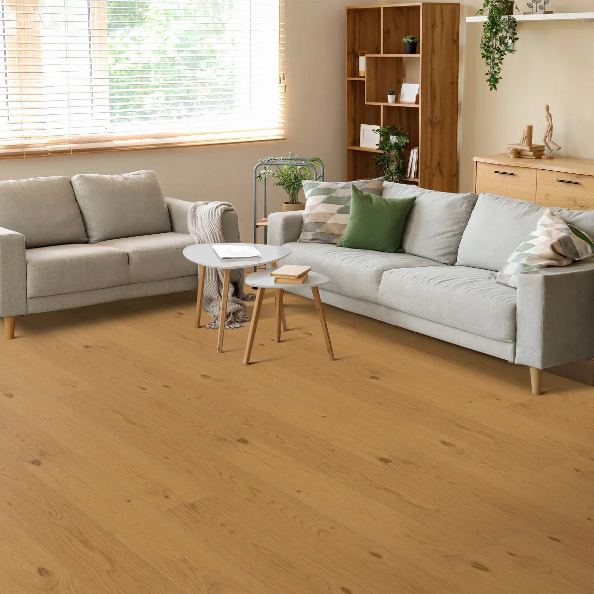 Timber Fusion European Oak 7.5-in W x 1/2-in T Wire Brushed Engineered Hardwood Flooring (31.09-sq ft/ctn)