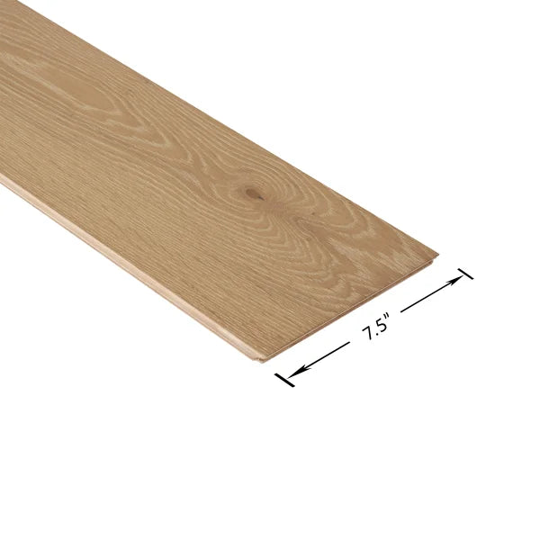 Timber Fusion European Oak 7.5-in W x 1/2-in T Wire Brushed Engineered Hardwood Flooring (31.09-sq ft/ctn)