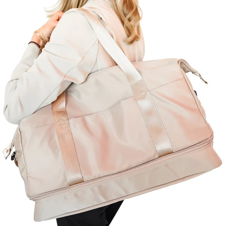 MYTAGALONGS Toronto Duffle Bag with Trolley Pass