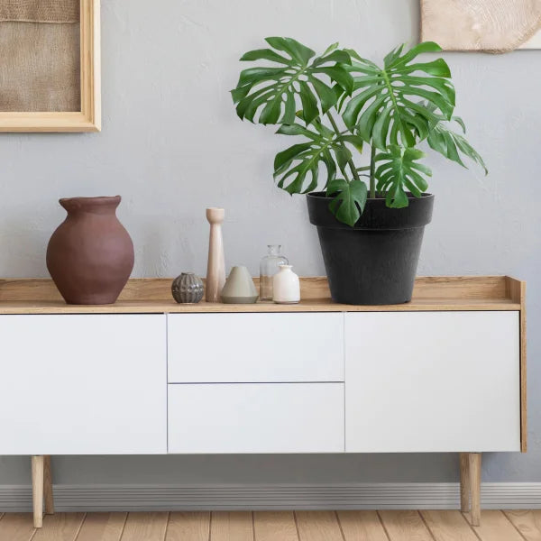 Multy 16” Baritone Recycled Rubber Self-Watering Planters, 2-pack