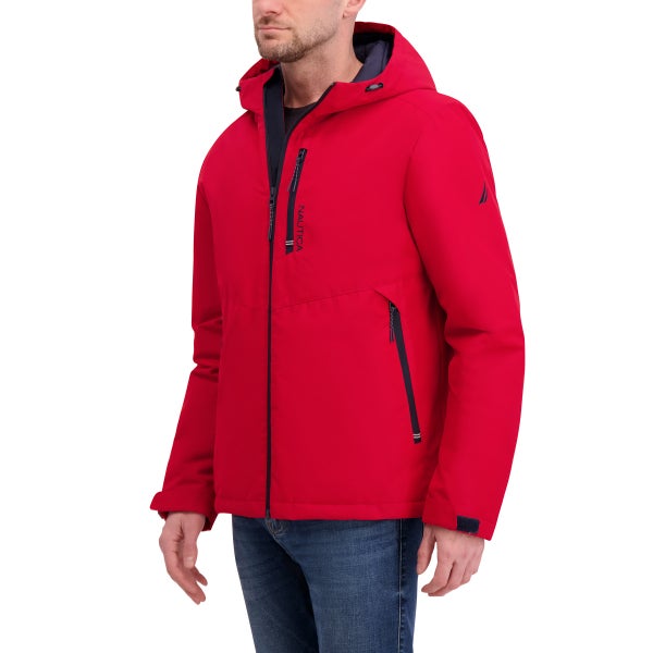 Nautica Men's Heritage Jacket - red model front view