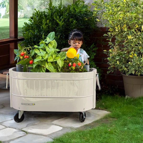Permasteel Rolling Self-Watering Garden Bed
