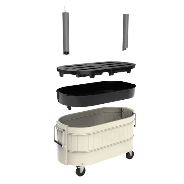 Permasteel Rolling Self-Watering Garden Bed