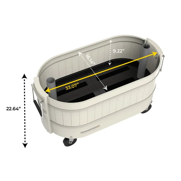 Permasteel Rolling Self-Watering Garden Bed