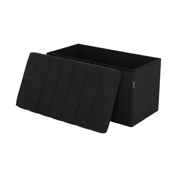 Seville Classics Boucle Foldable Storage Trunk