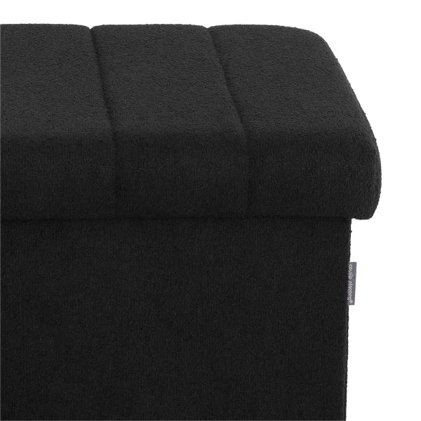 Seville Classics Boucle Foldable Storage Trunk