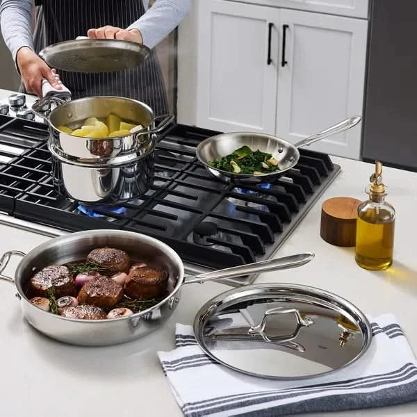All-Clad D3 13-piece Stainless Steel Cookware Set