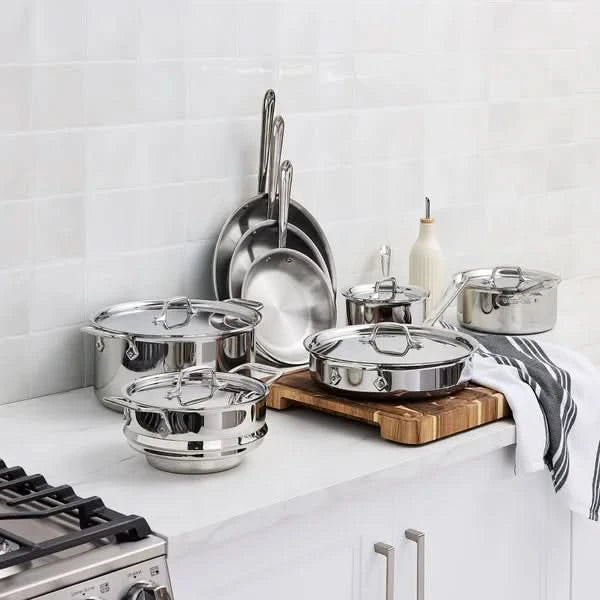 All-Clad D3 13-piece Stainless Steel Cookware Set