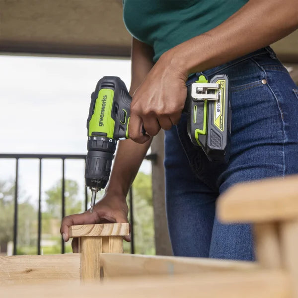 Greenworks 24V Brushless 1/2" 310 in/lbs Drill Kit & 24V Jig Saw