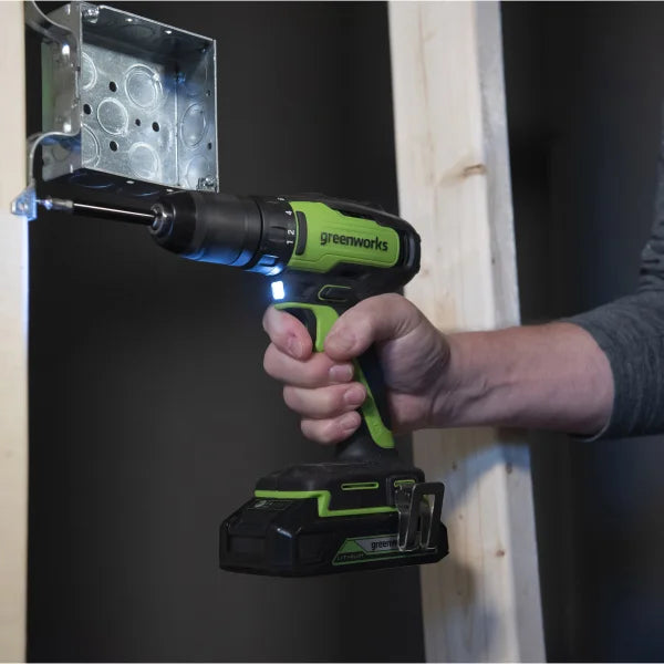 Greenworks 24V Brushless 1/2" 310 in/lbs Drill Kit & 24V Jig Saw