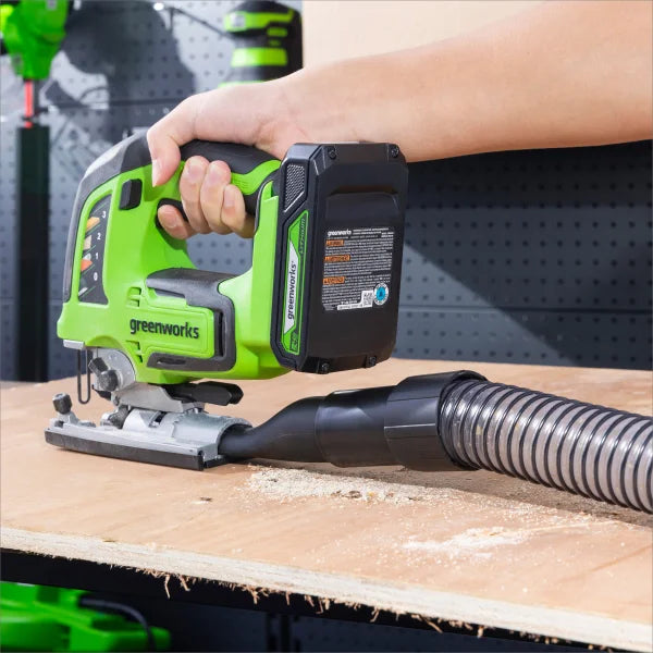 Greenworks 24V Brushless 1/2" 310 in/lbs Drill Kit & 24V Jig Saw
