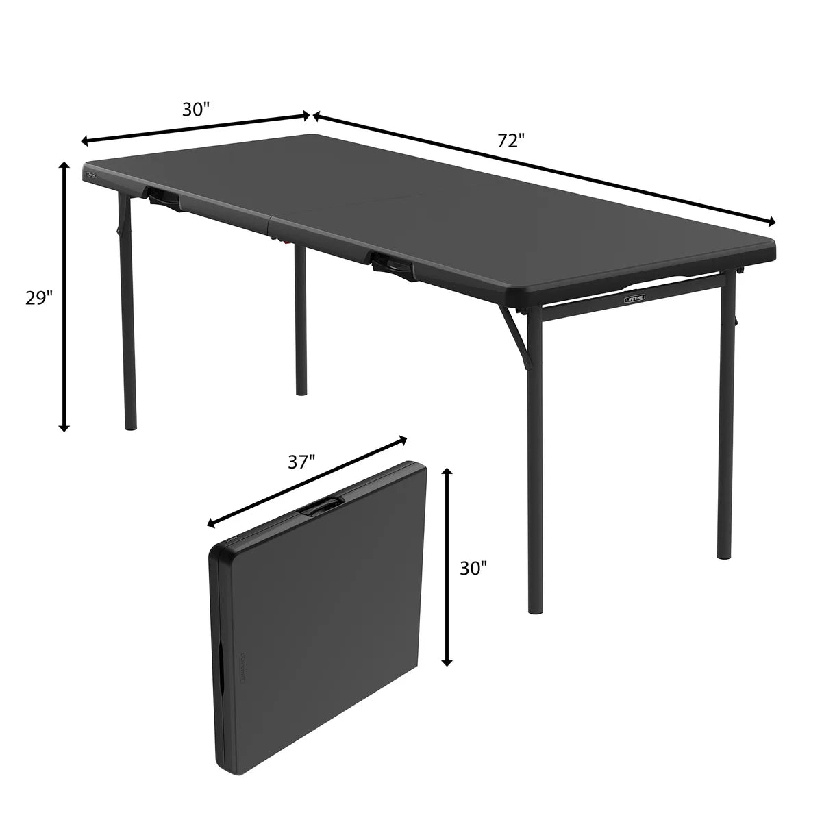 Lifetime Commercial 6' Fold-in-Half Table, 2-pack
