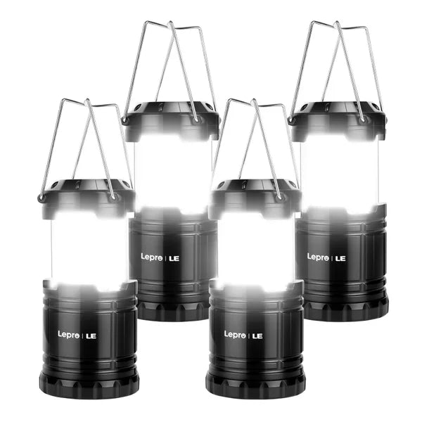 Lepro LED Collapsible Camping Lantern, 4-pack