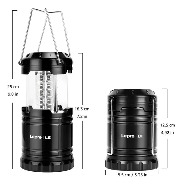 Lepro LED Collapsible Camping Lantern, 4-pack