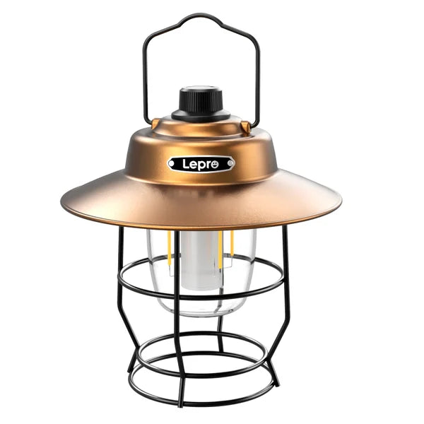 Lepro Vintage LED Rechargeable Metal Camping Lantern