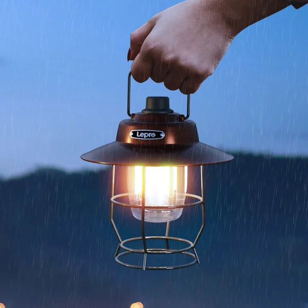 Lepro Vintage LED Rechargeable Metal Camping Lantern