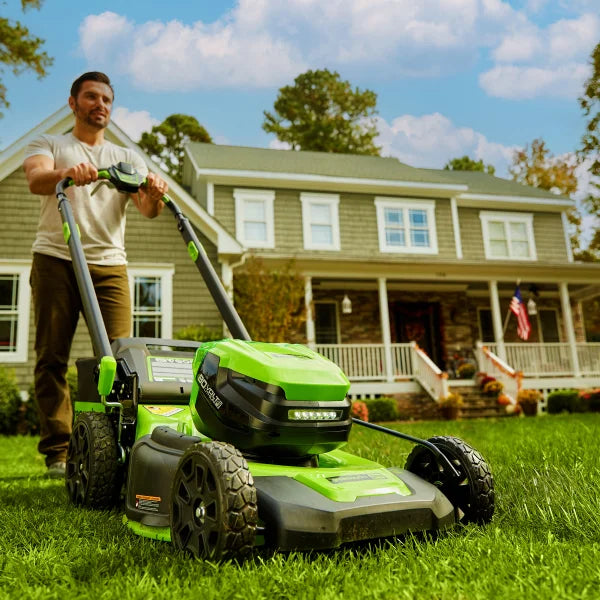 Greenworks 80V 21” Mower, 800CFM Blower, 17” Trimmer Combo Kit