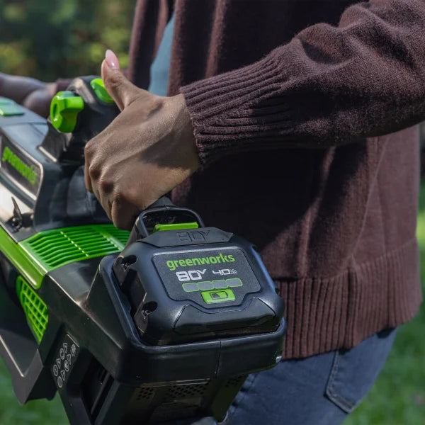 Greenworks 80V 21” Mower, 800CFM Blower, 17” Trimmer Combo Kit