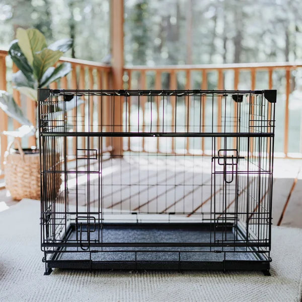 Lucky Dog DWELL Series Crate, Black Finish