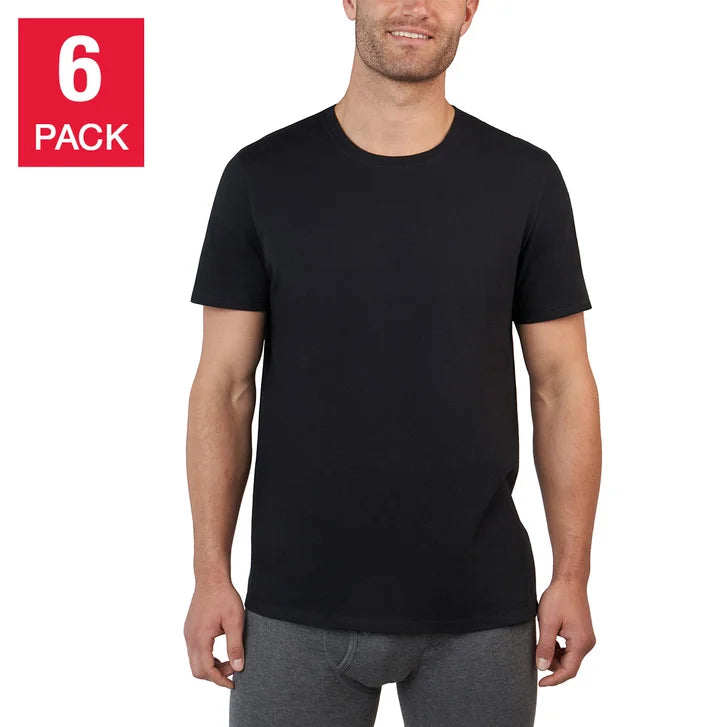 Kirkland Signature Men's Midweight Crew Tee, 6-pack