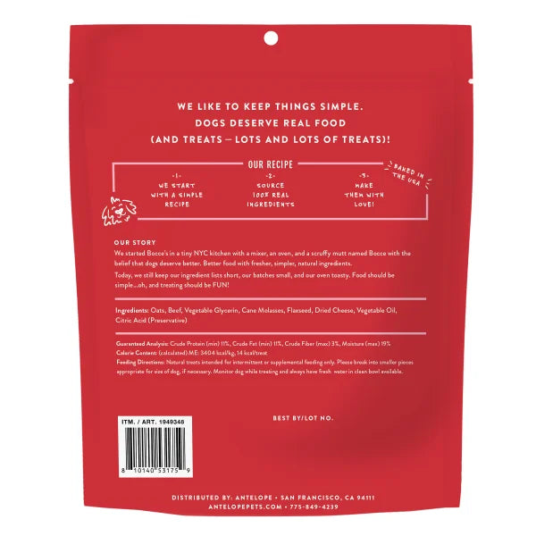 Bocce’s Say Moo Soft & Chewy Dog Treat 2 lbs, 2-pack