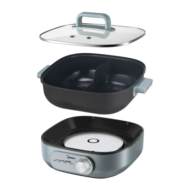 Midea HeatXpress Dual-Zone Electric Hot Pot