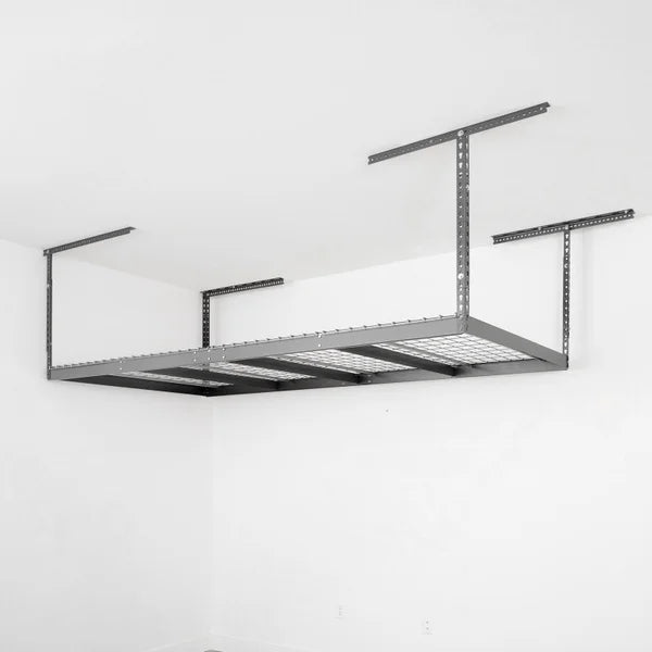 SafeRacks Super Duty 4 ft x 8 ft Overhead Garage Storage Rack and Accessories Kit