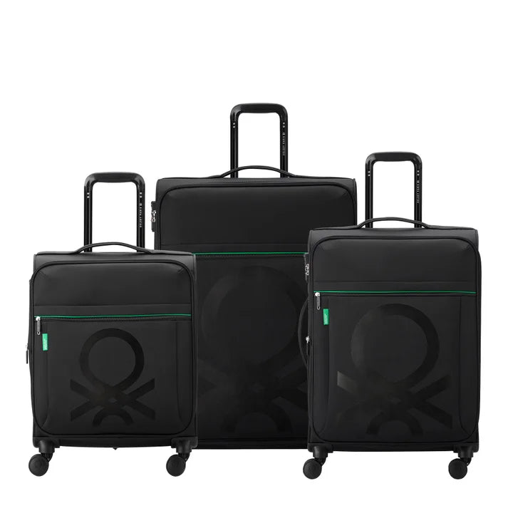 United Colors of Benetton X Delsey Paris Color Block 3-piece Softside Set