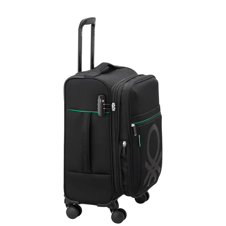 United Colors of Benetton X Delsey Paris Color Block 3-piece Softside Set