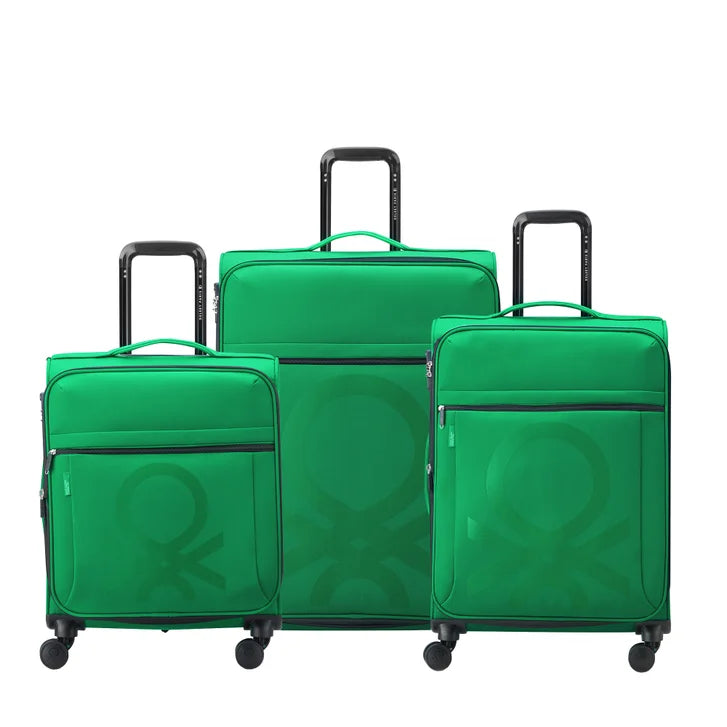 United Colors of Benetton X Delsey Paris Color Block 3-piece Softside Set