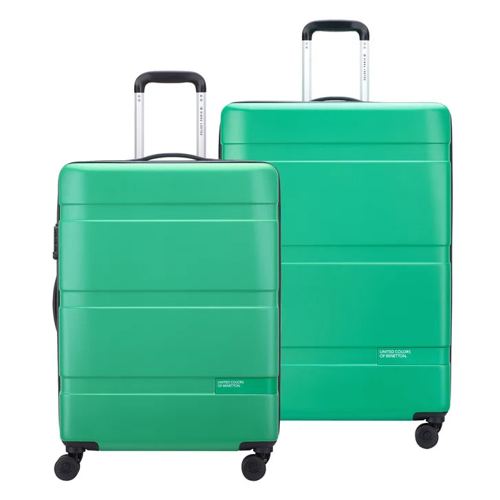 United Colors of Benetton X Delsey Paris Now! 2-piece Check-in Spinners Hardside Set