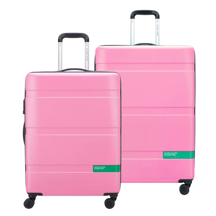 United Colors of Benetton X Delsey Paris Now! 2-piece Check-in Spinners Hardside Set